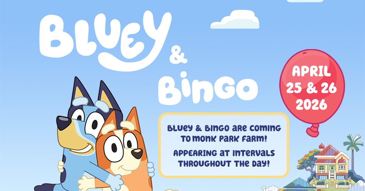Bluey and Bingo come to Monk Park Farm