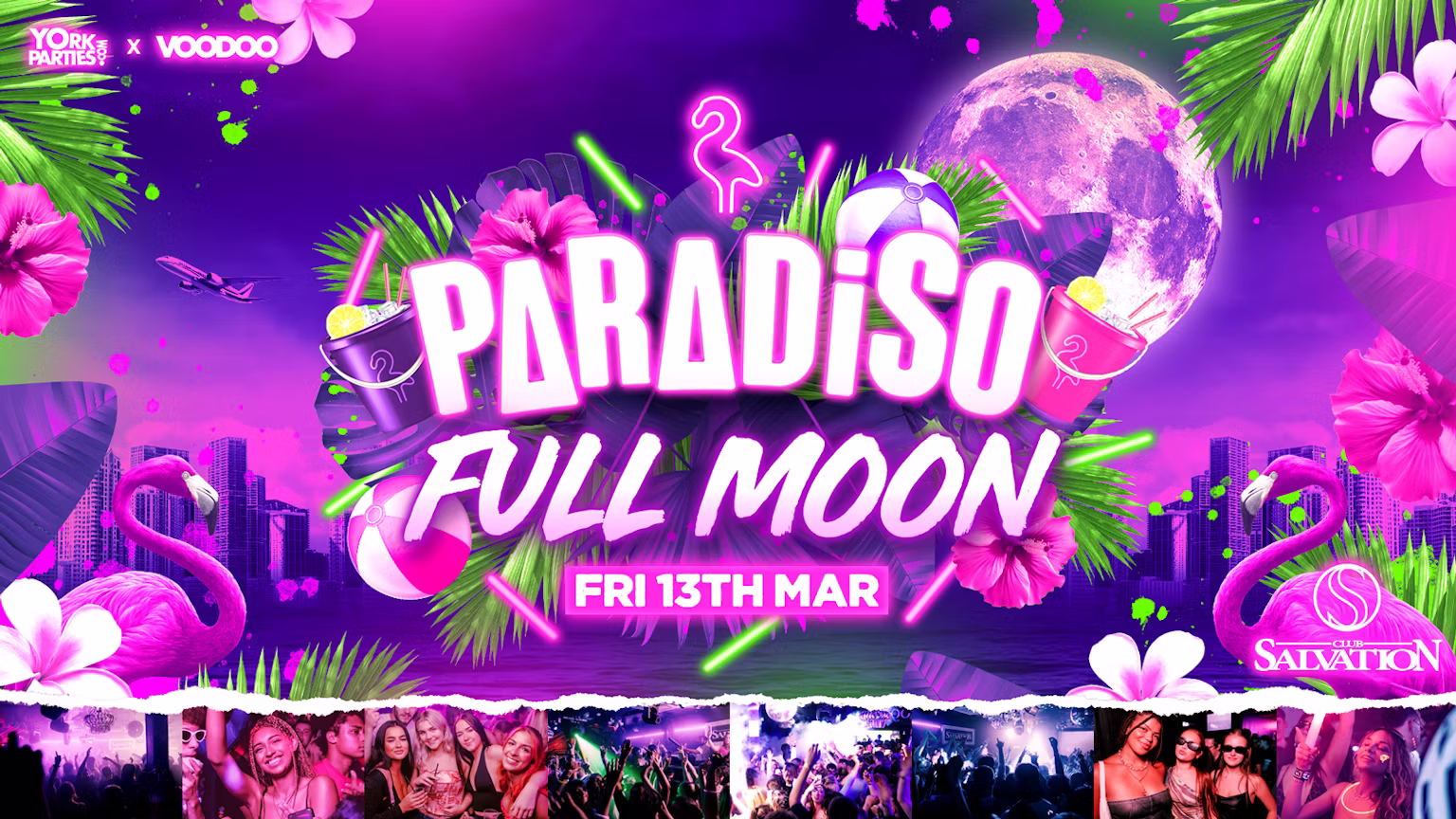 PARADISO FRIDAYS Full Moon UV Rave