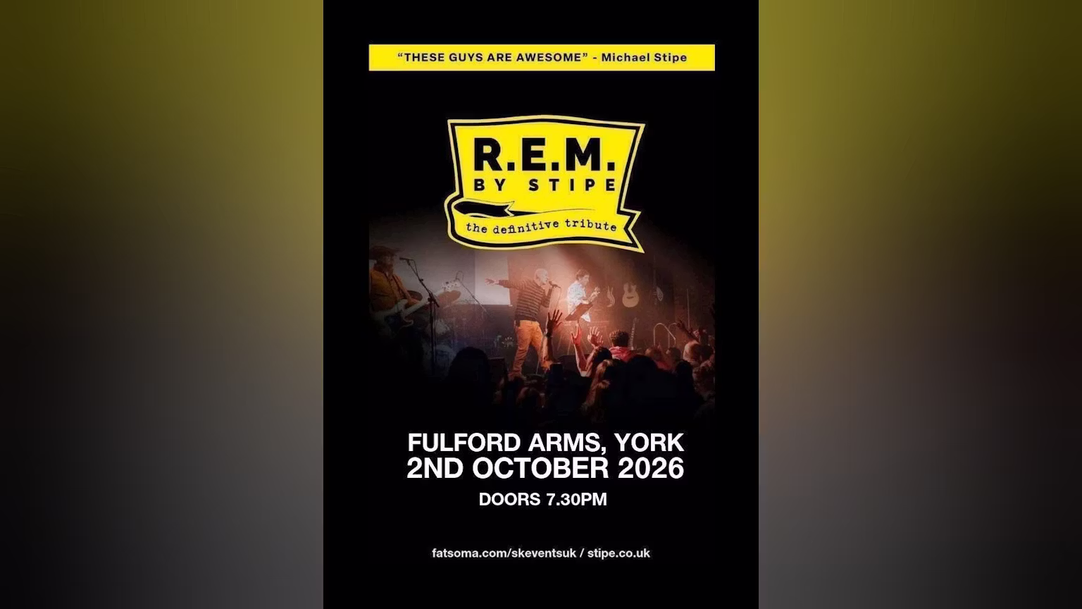 R.E.M by Stipe - Fulford Arms, York