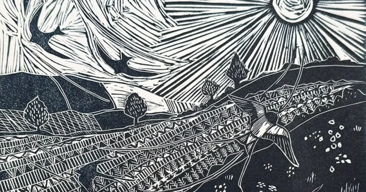 Lino Printing at Ampleforth Abbey