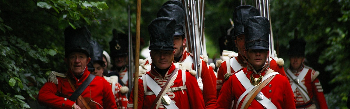 Drills and displays by His Majesty’s 33rd Regiment of Foot