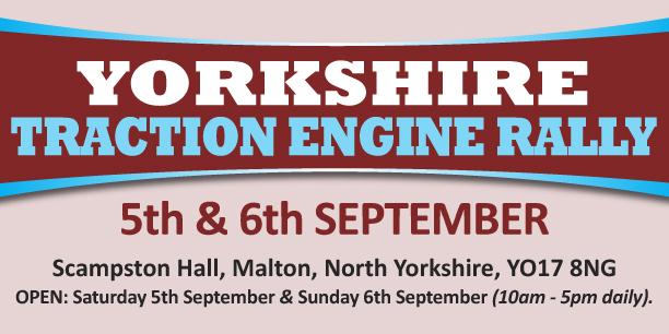 Yorkshire Traction Engine Rally 2026 - Admission Tickets
